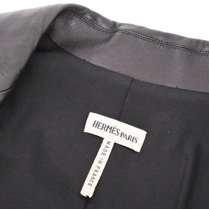 ベルテッドコート　ラム　ブラック　38