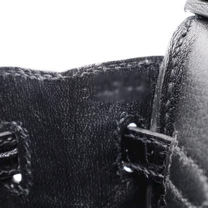 バーキン25　ニロティカス　ブラック　SS　D刻印