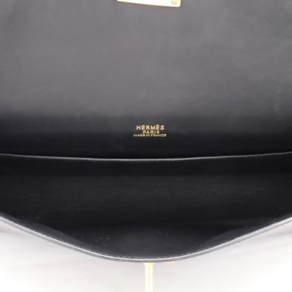 ケリーエラン　ボックスカーフ　ブラック　GP　□D刻印