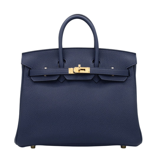 バーキン25　トゴ　ブルーアビス　GP　K刻印