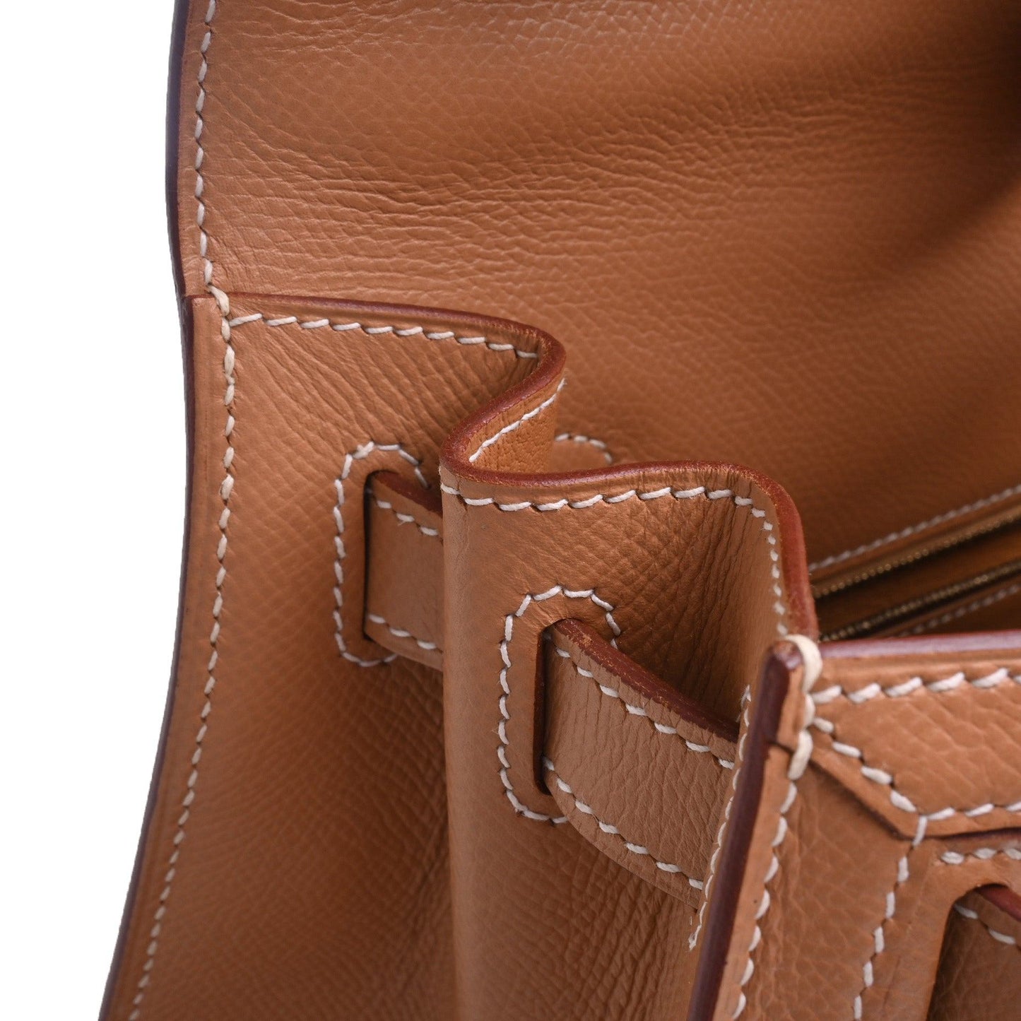 Kelly 28 Kushbell Toile Ash Gold GP □F engraved