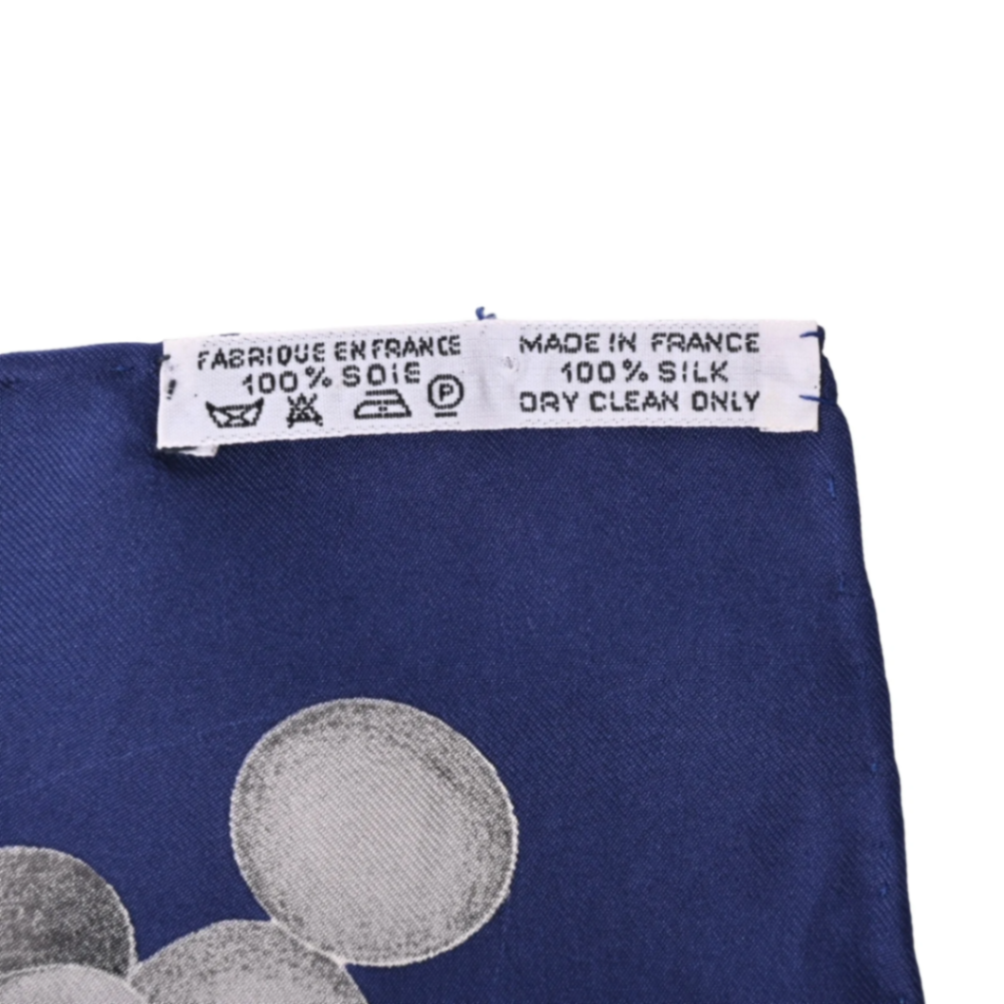 カレ90 　球体が奏でる音楽　シルク　ネイビー