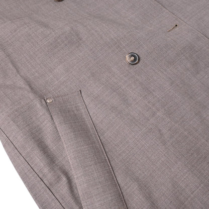 コート　マッキントッシュ　ウール　グレー　XS