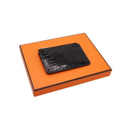 コンスタンススリム　アリゲーター　ブラック　SS　B刻印