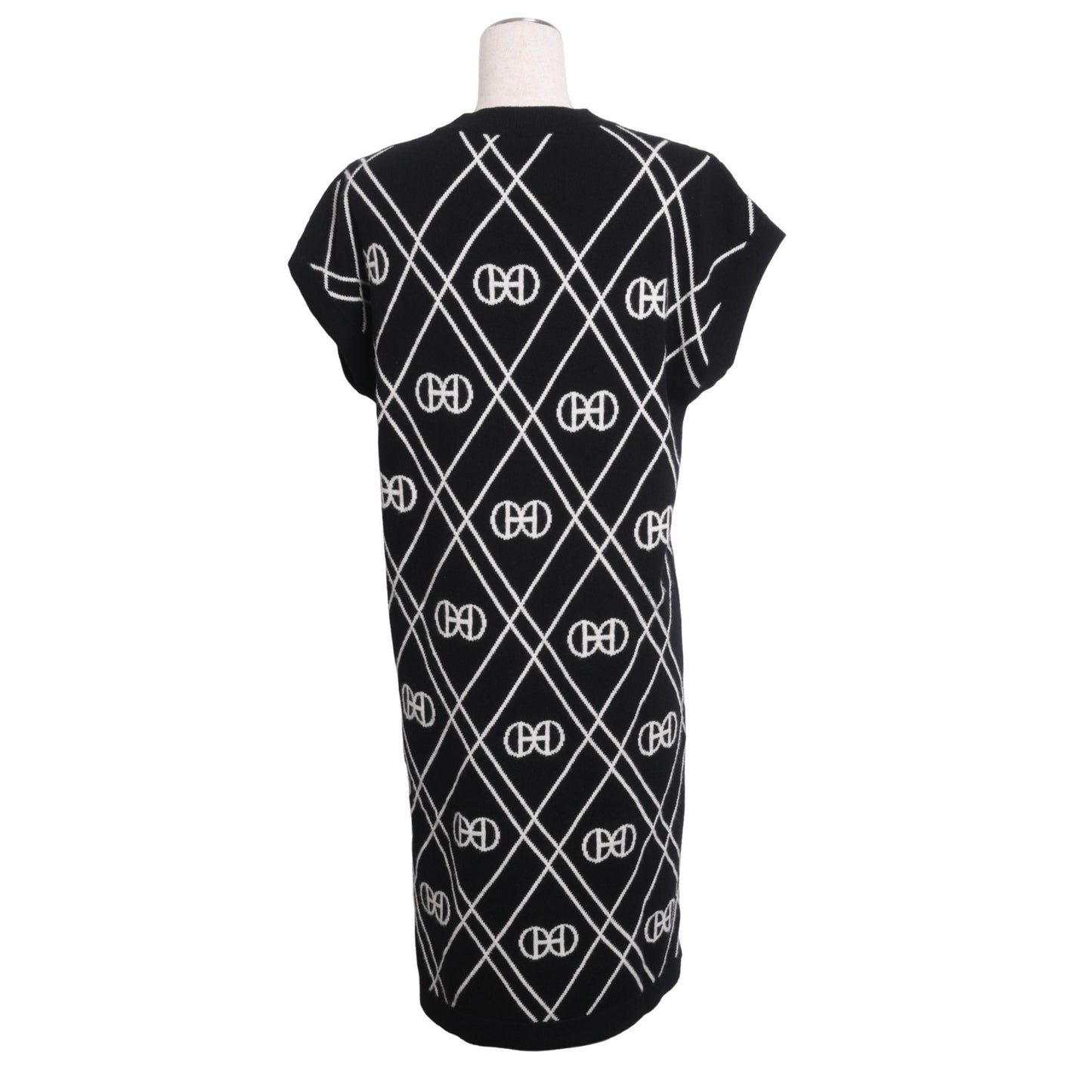 ニットワンピース　カシミヤ　ブラック　38