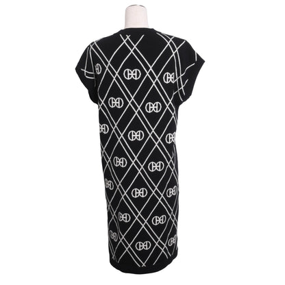 ニットワンピース　カシミヤ　ブラック　38