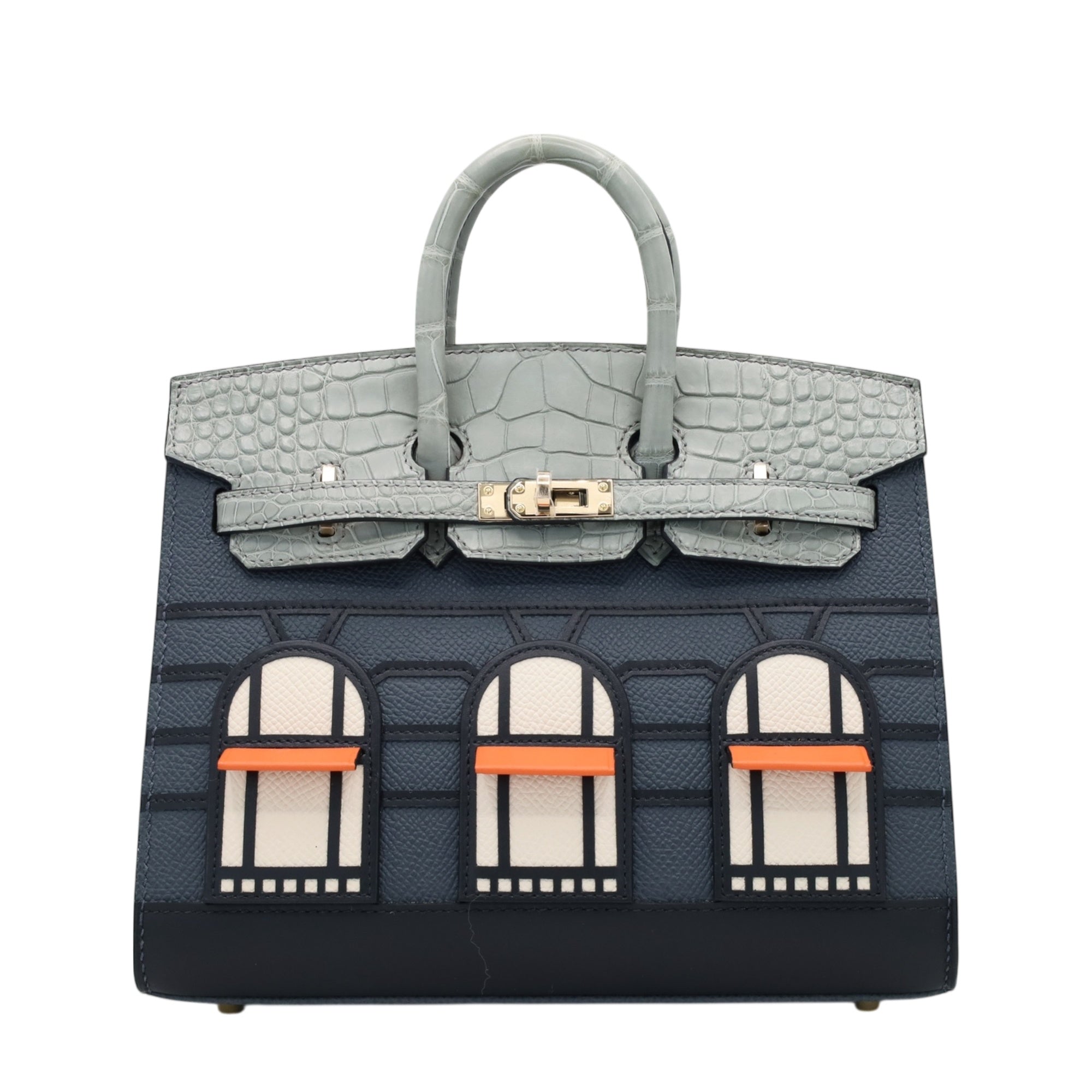 HERMES バーキン20 セリエ フォーブル ミッドナイト アリゲーター