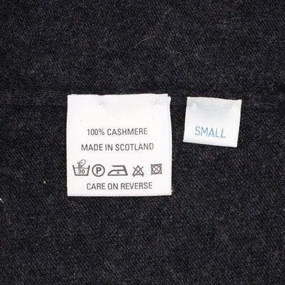 ハーフスリープニットポロ　カシミヤ　グレー　S
