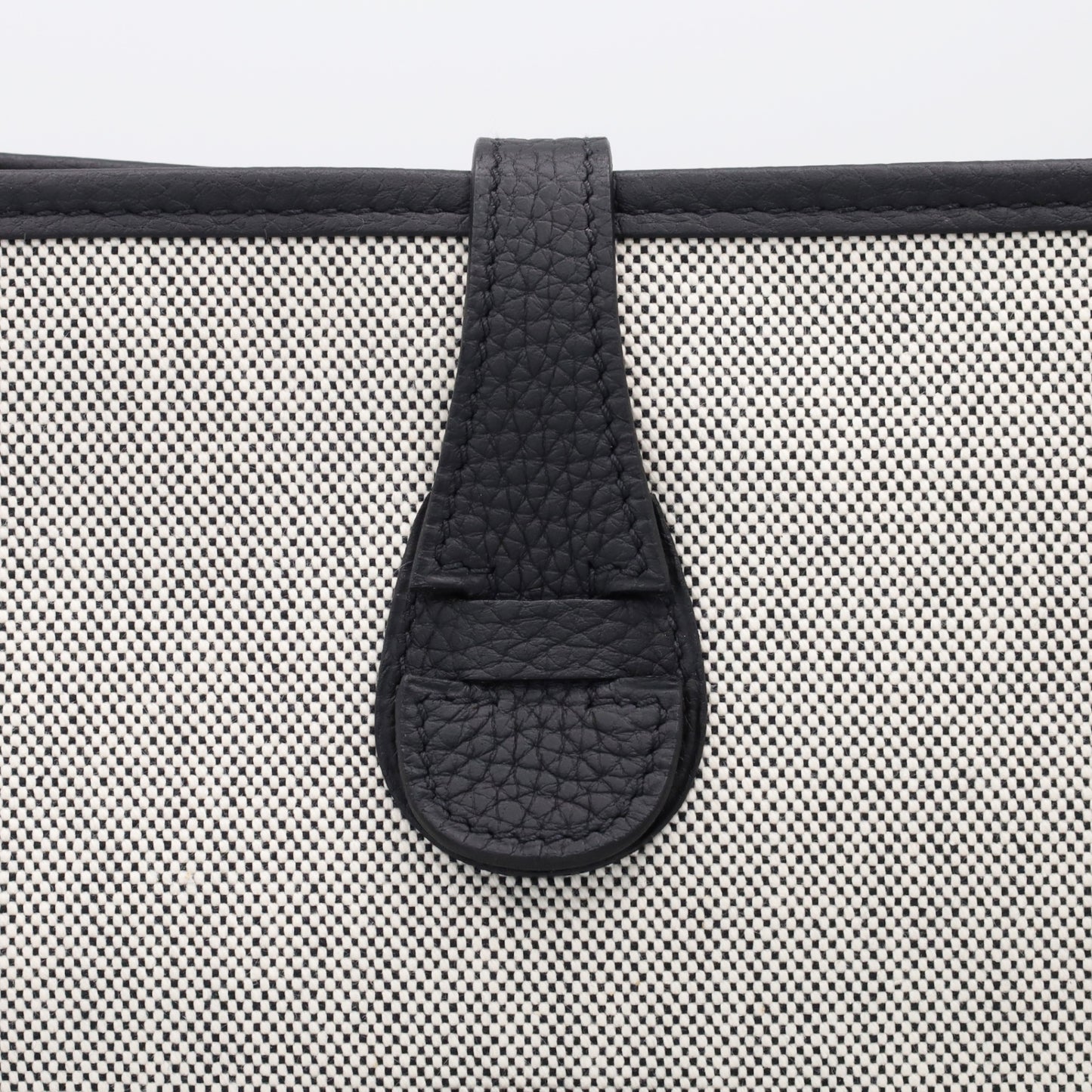 Evelyn 3PM Taurillon Clemence Toile Ash Black J SS KStamp