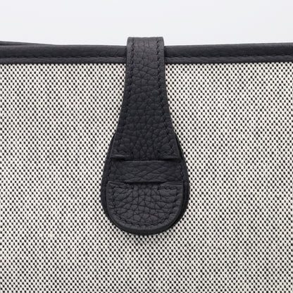 Evelyn 3PM Taurillon Clemence Toile Ash Black J SS KStamp