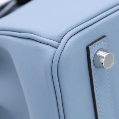 バーキン25　ヴォースイフト　ブルーラン　SS　W刻印