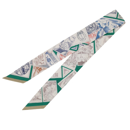 ツイリー　フォーブルの切手　シルク　ホワイト