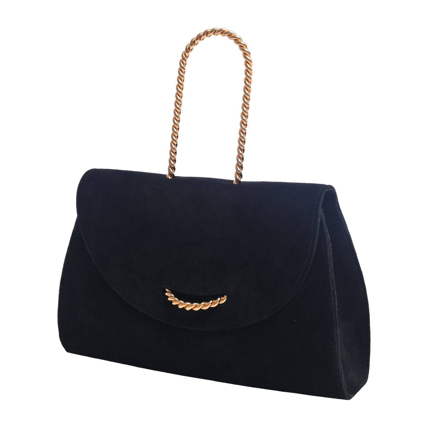 ヴィンテージハンドバック　ドブリス　ブラック　GP　□C刻印