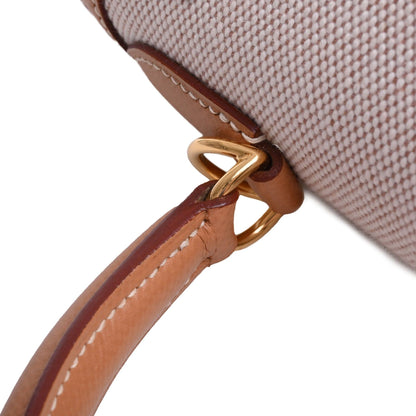 Kelly 28 Kushbell Toile Ash Gold GP □F engraved