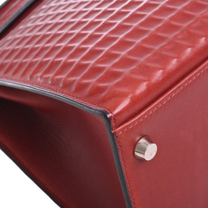 Kelly 32 Dewitch Waffle Box Calf Rouge Ash SS □G engraved