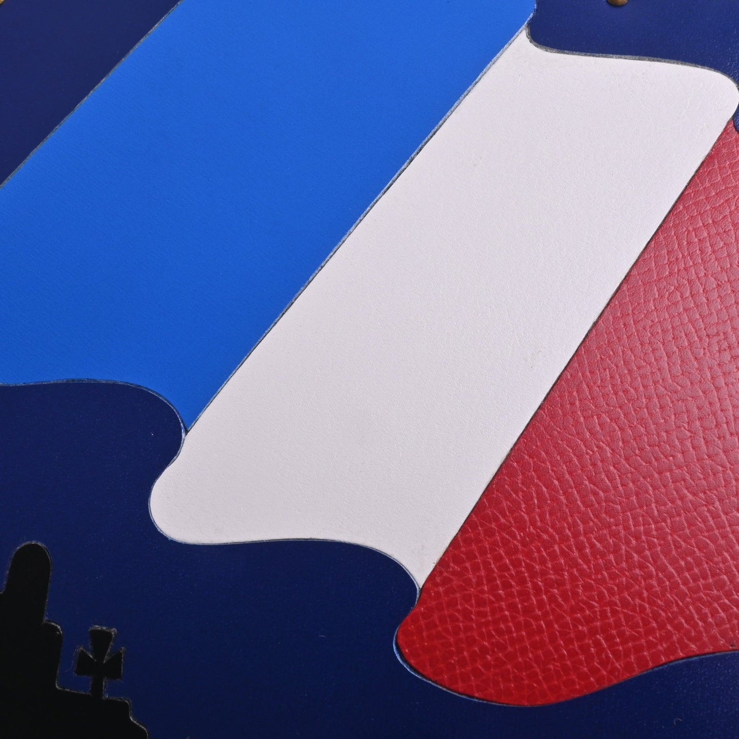 サックアマリース　フランス国旗　ボックスカーフ　ブルー　〇S刻印