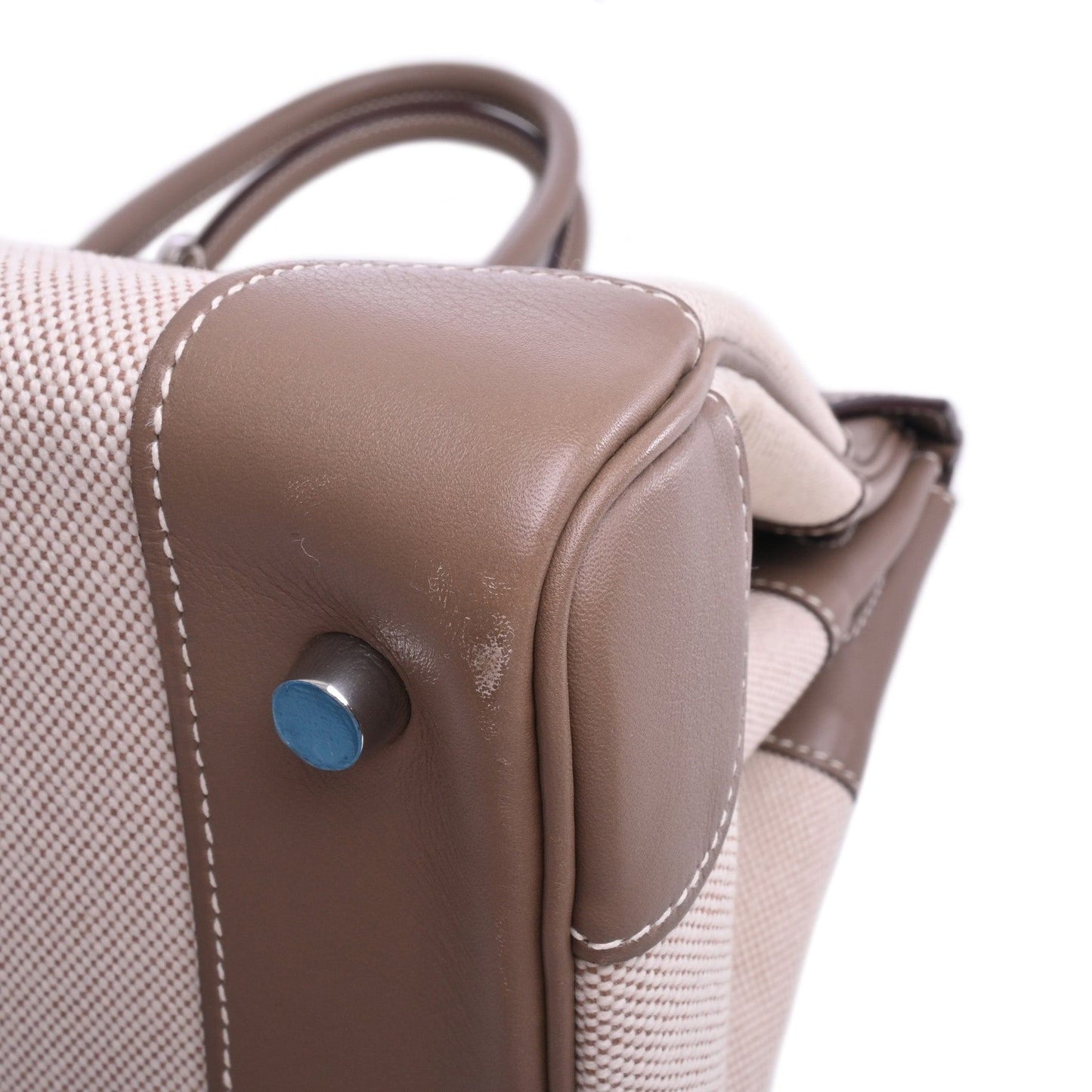 Birkin 35 Vauswift Toile Ash Etoupe SS □K engraved