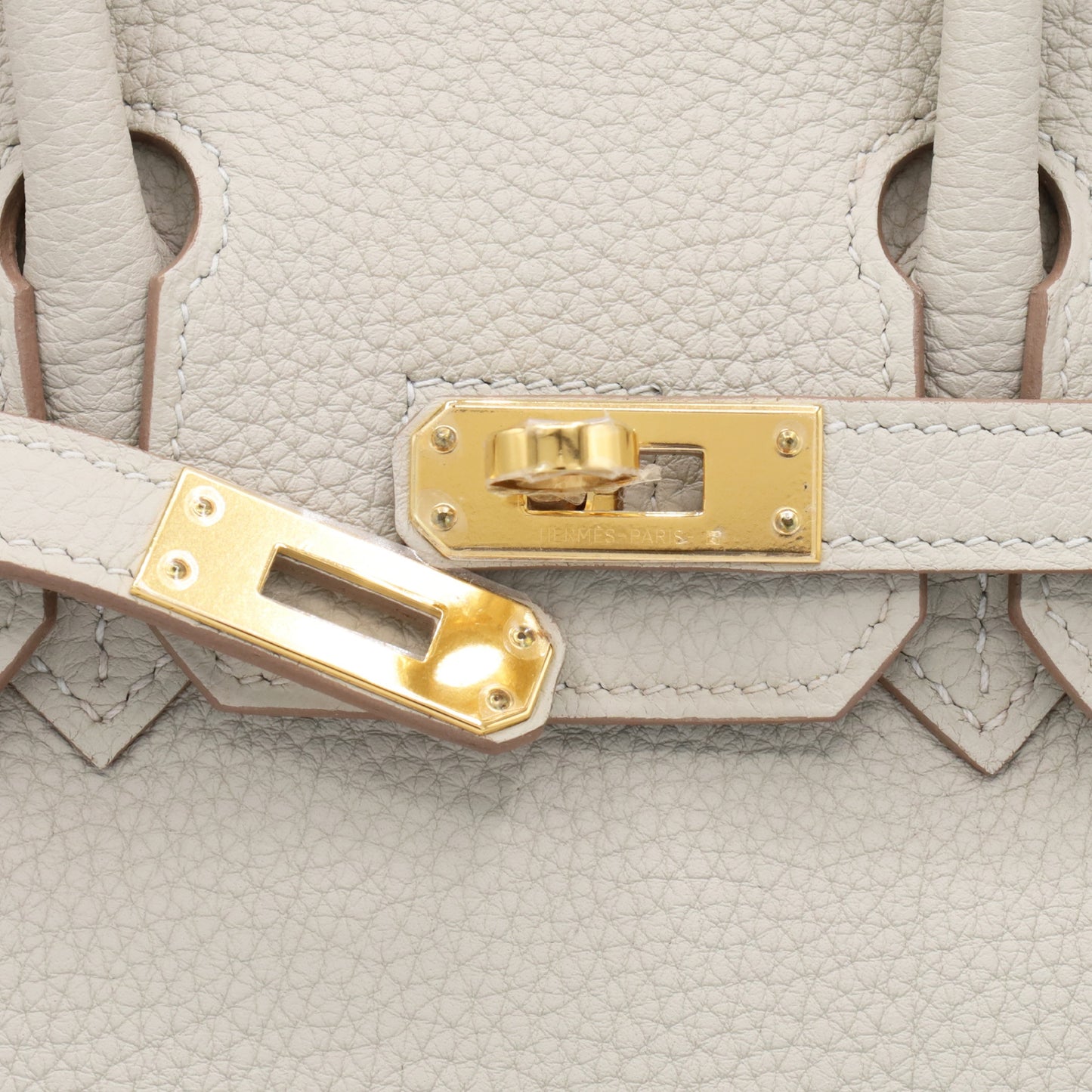 バーキン25　トゴ　パールグレー　GP　K刻印