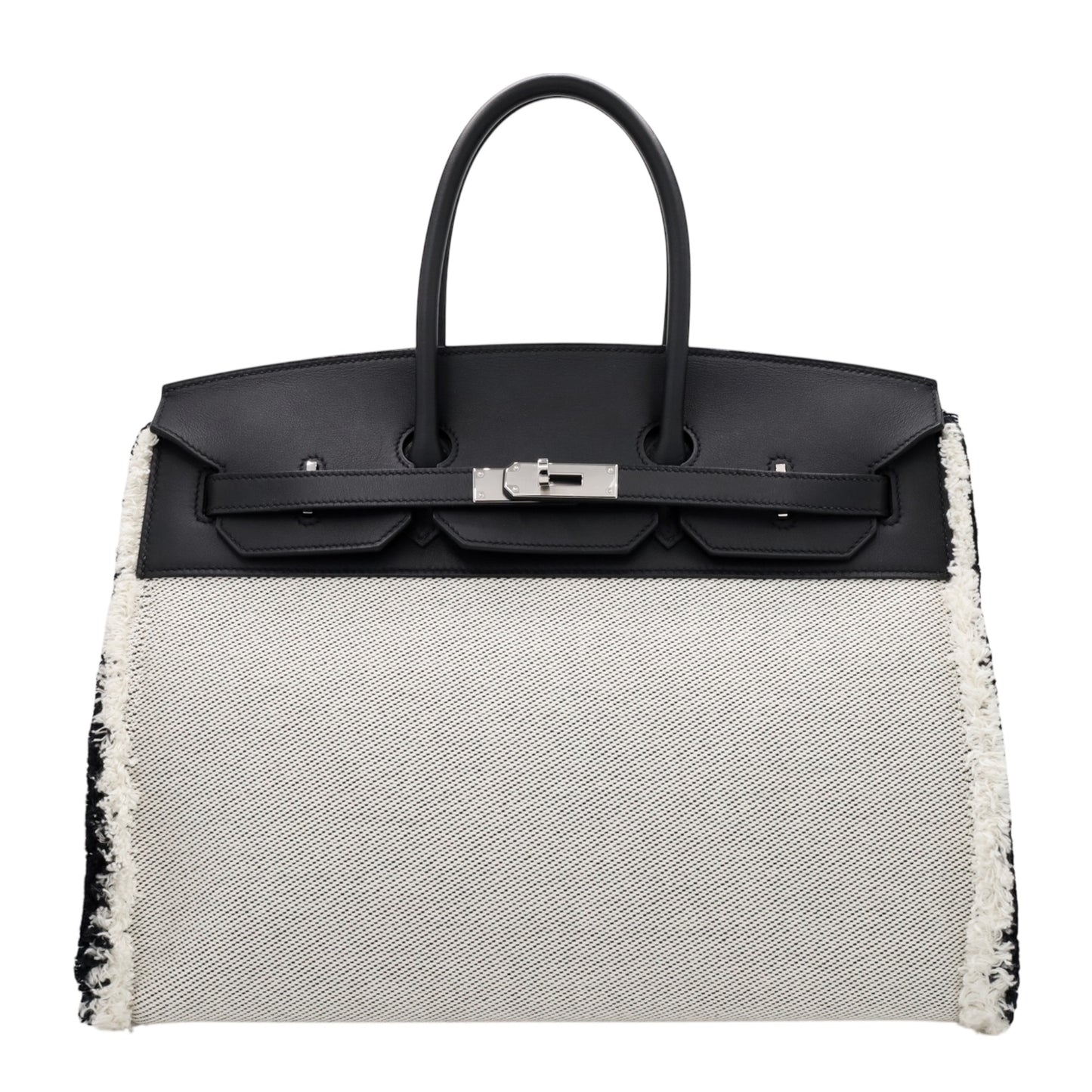 Birkin 35 Frey Frey Toile Ash Vaux Swift 黑色 SS UStamp