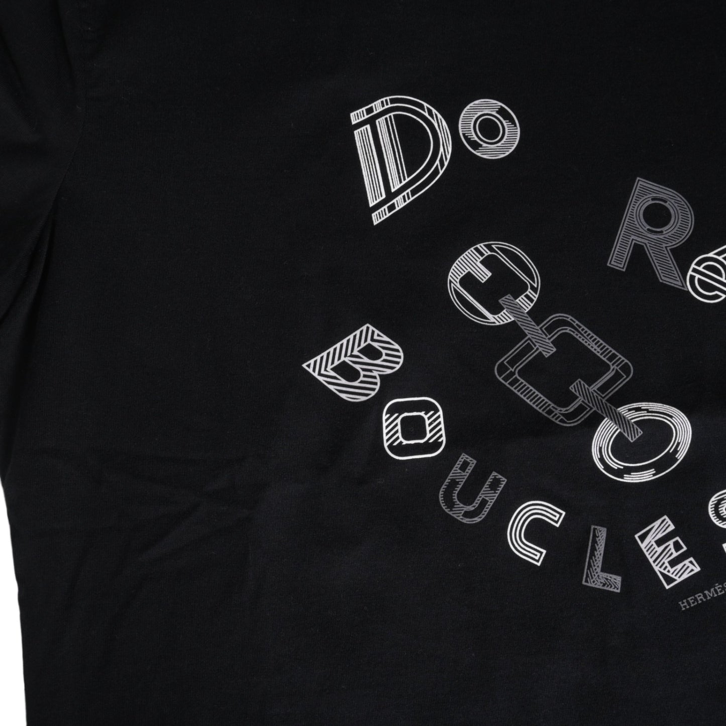 Tシャツ　Do Re Boucles　コットン　ブラック　38