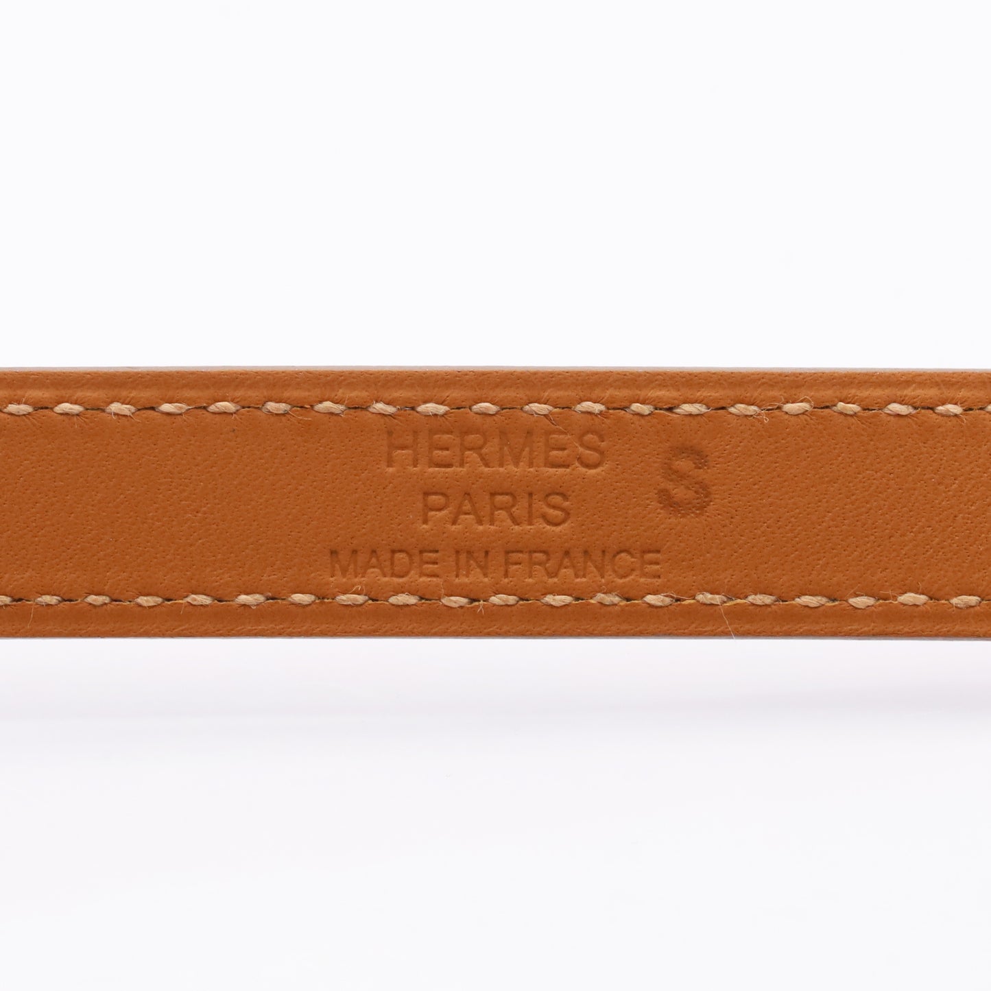 ケリー　レザーブレスレット　ドゥブルトゥール　ヴォースイフト　モーヴペール　ゴールド　GP　B刻印