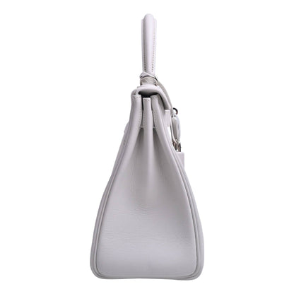 Kelly 28 Voor Swift Toile Ash White □K engraved