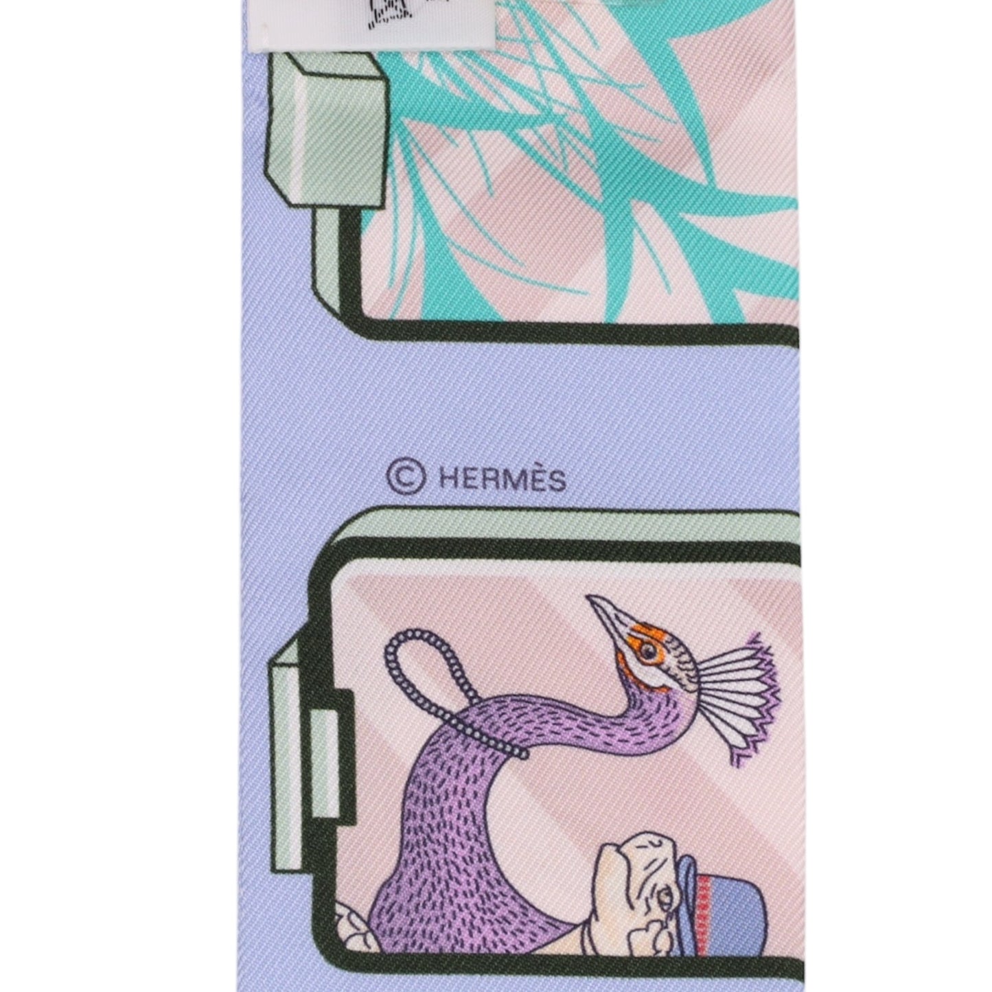 ツイリー　エルメス・ストーリー　シルク　ブルー