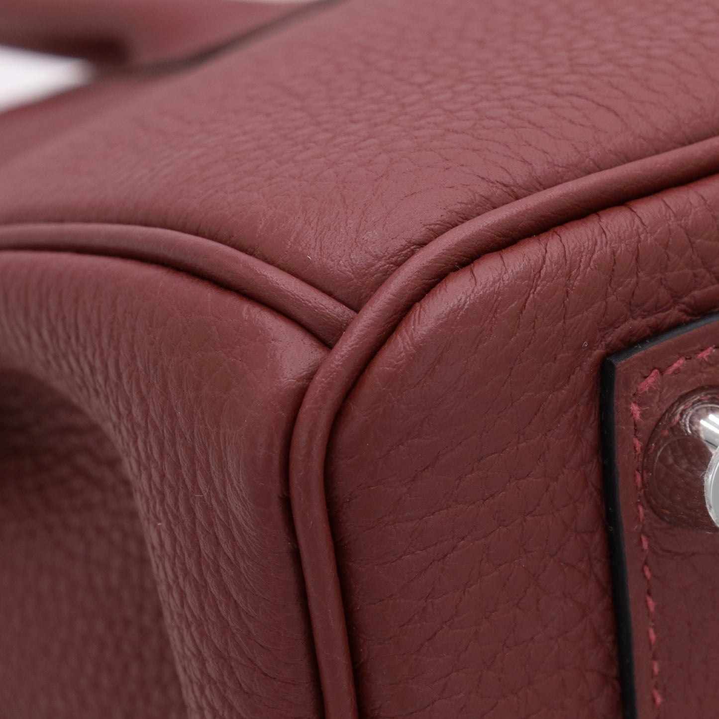 Birkin 25 Togo Rouge Ash SS K stamp