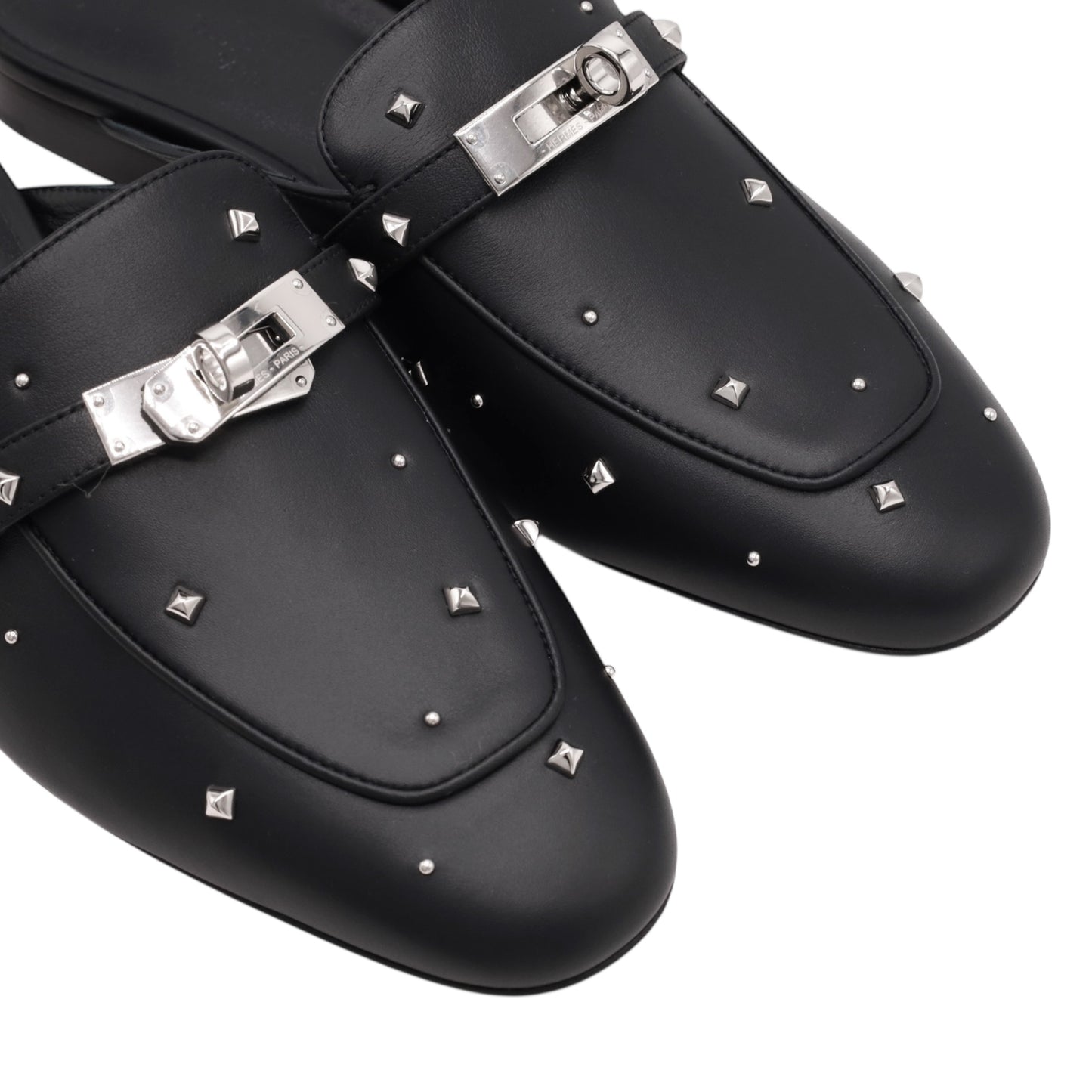 オズ　ミュール　サンダル　メドールスタッズ　ブラック　SS　36