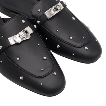 オズ　ミュール　サンダル　メドールスタッズ　ブラック　SS　36