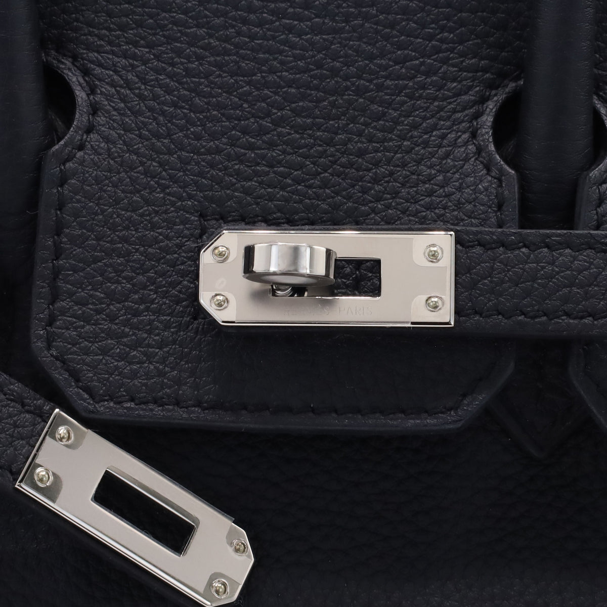 Birkin 25 Togo Black SS KStamp
