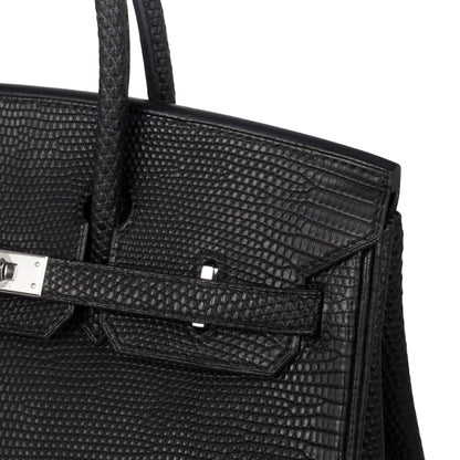 Birkin 25 Lizard Black SS □MStamp