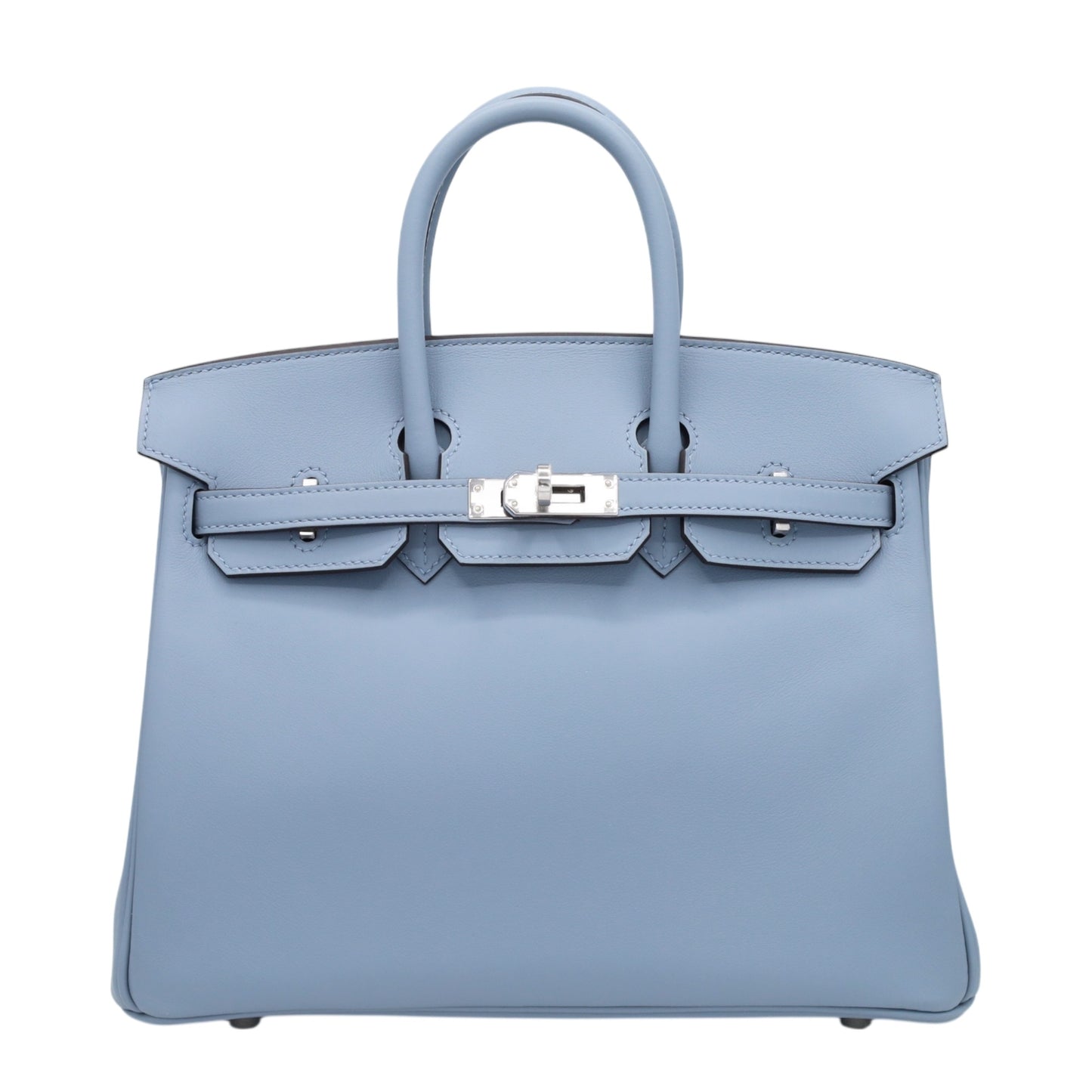 バーキン25　ヴォースイフト　ブルーラン　SS　W刻印