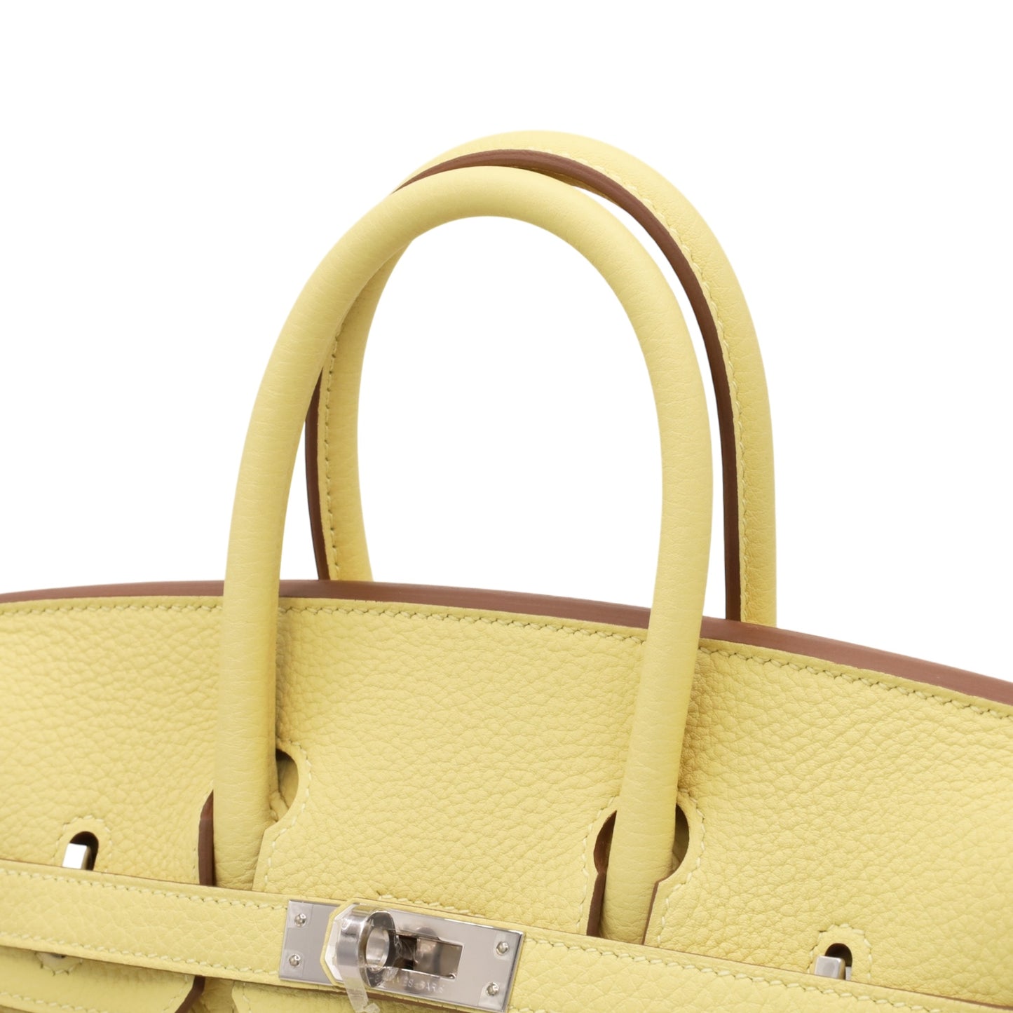 Birkin 25 Togo Jaune Poussin SS K stamp