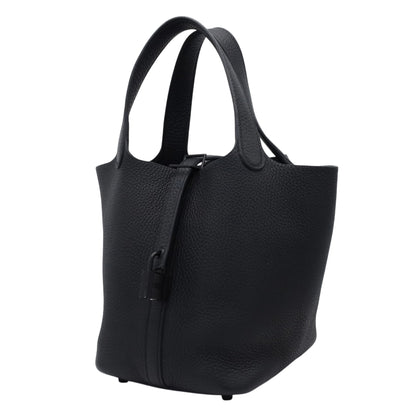 Picotan Rock PM Monochrome Taurillon Clemence So Black ZStamp