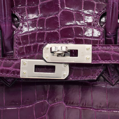 Birkin 25 尼罗紫水晶 SS XStamp