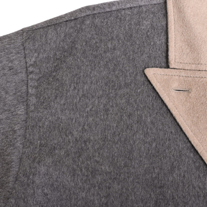 ベルテッドコート　カシミヤ　グレー　ベージュ　38