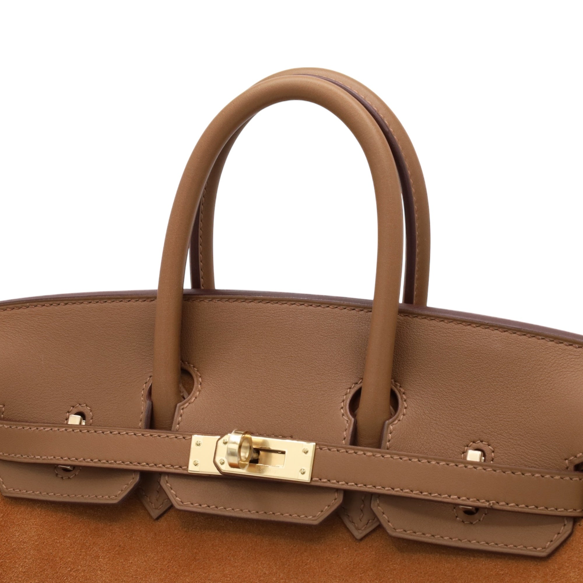HERMES Birkin 25VeauSwift Grizzly Beige de Weimar Gold GP ZStamp