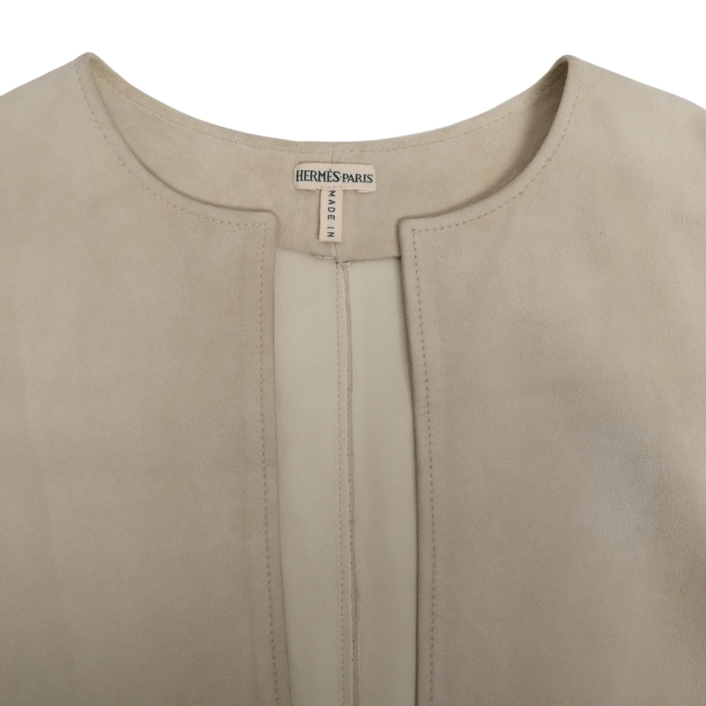 ヴァルーズ　ベスト　スエード　アイボリー　36