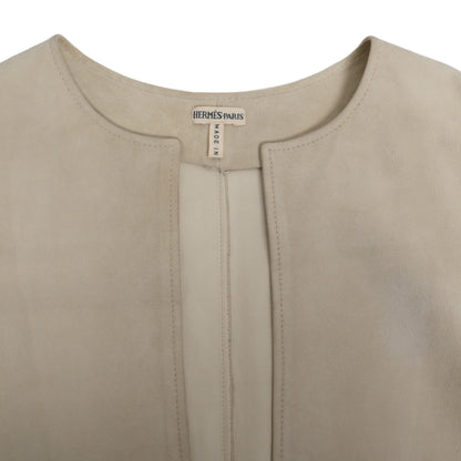 ヴァルーズ　ベスト　スエード　アイボリー　36