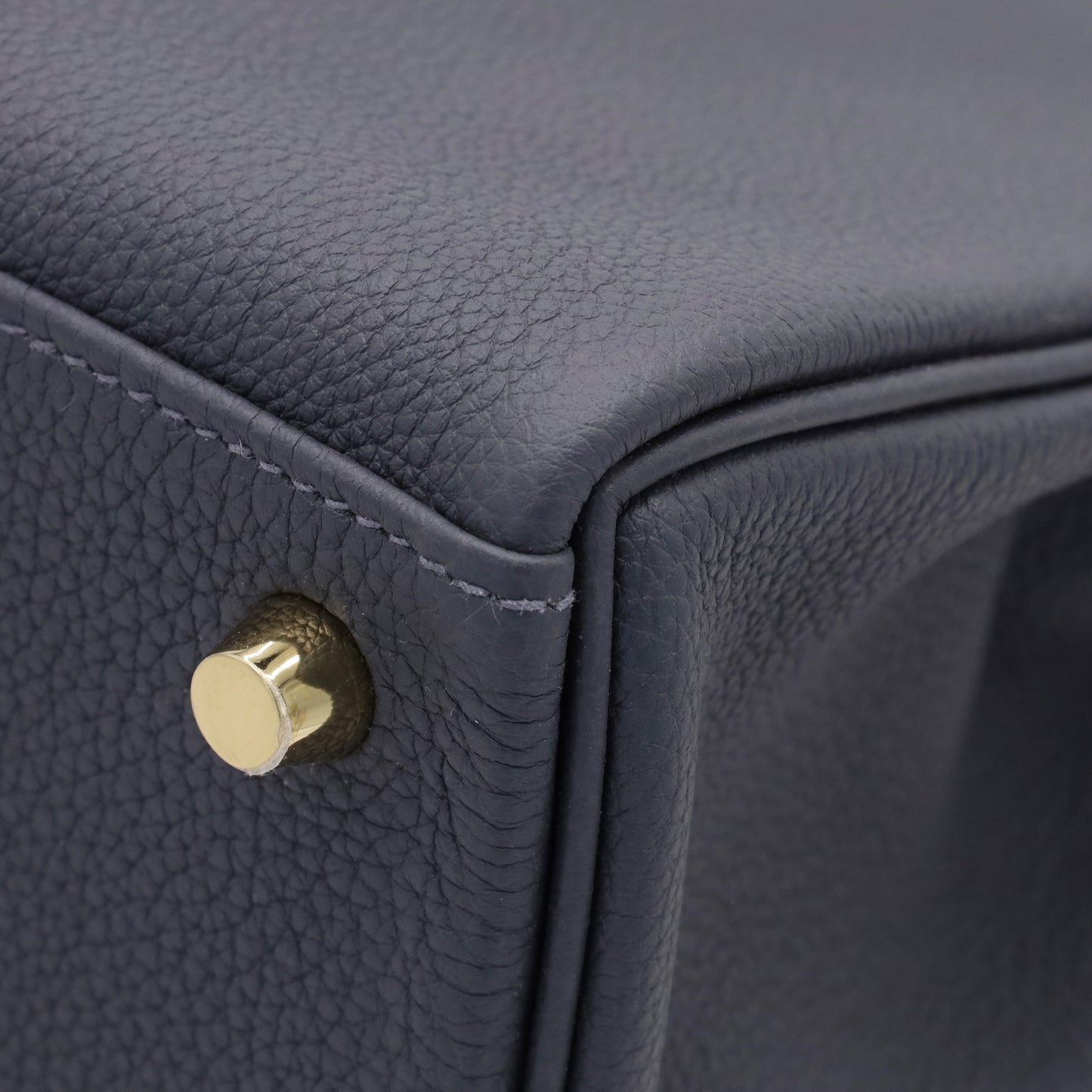 Kelly 25 Togo Ardoise Champagne Gold W engraved
