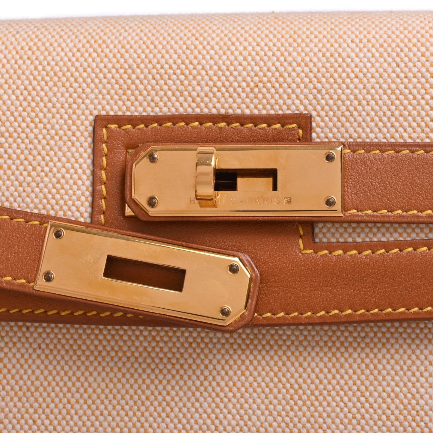 Kelly 32 Calf Toile Ash Gold GP 〇Z engraved