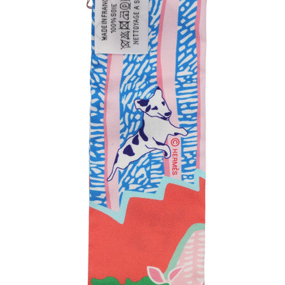 ツイリー　自由に　シルク　マルチカラー
