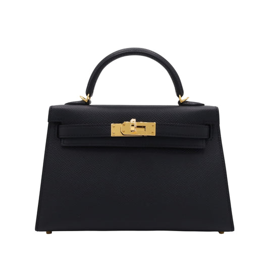 Mini Kelly 2VeauEpsomBlack GP WStamp