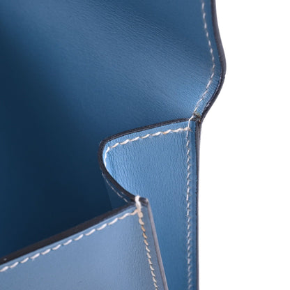 ポシェットリオ　ボックスカーフ　ブルージーン　SS　□B刻印