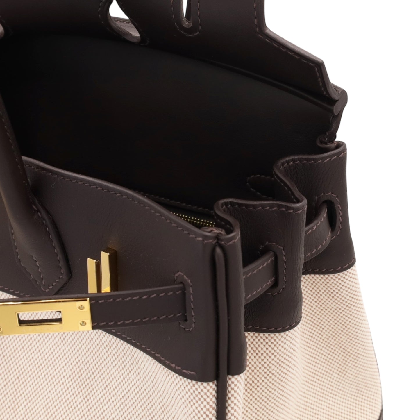 バーキン25　ヴォースイフト　トワルアッシュ　 べブラン　エクリュ　GP　K刻印