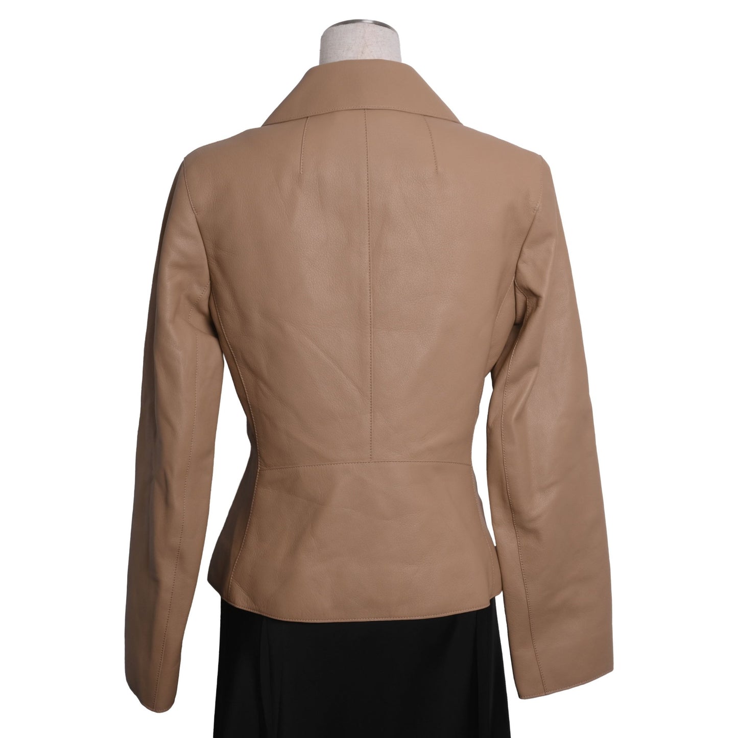 ライダースジャケット　ゴート　ベージュ　36