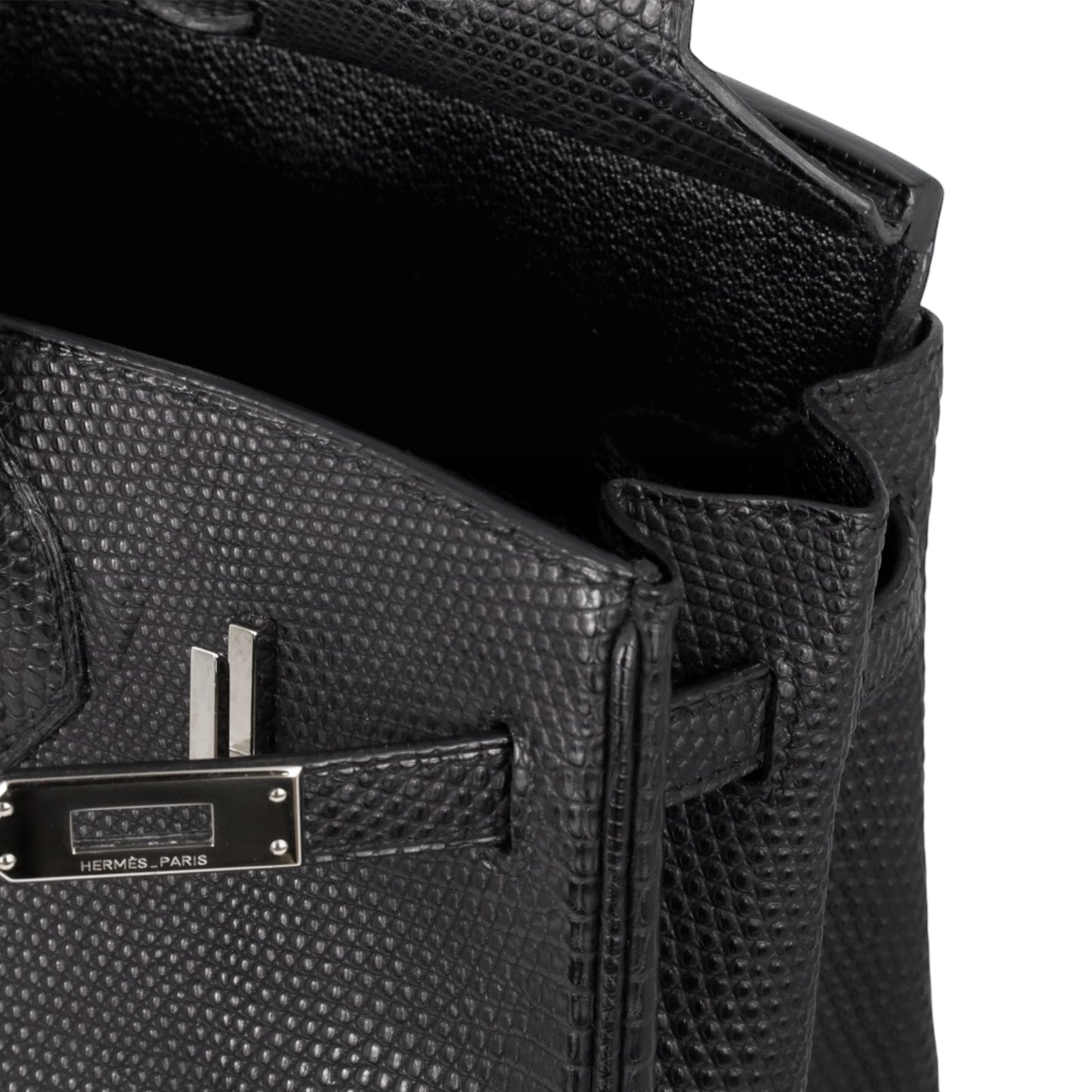 Birkin 25 Lizard Black SS □MStamp