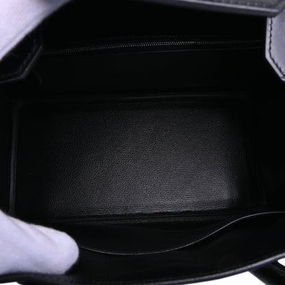 Birkin 30 Saw Black Box Calf □N Engraved