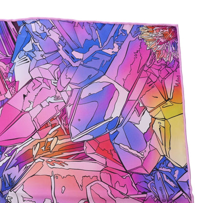 Carre 90 Crystal Valley Scenery Silk Pink